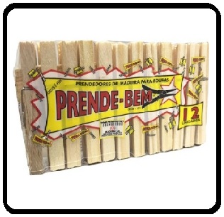 Prendedor Pregador Roupa Varal Madeira Artesanato