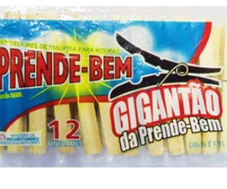 Prendedor De Madeira Roupas Gigantão Prende-bem