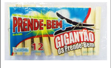 Prendedor De Madeira Roupas Gigantão Prende-bem