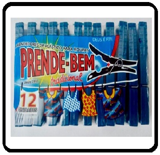 Pregador Prendedor De Roupa Plástico