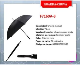GUARDA CHUVA PORTERIA CABO RETO