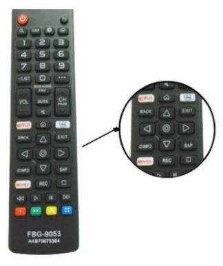 Controle Remoto Fbg-9053 Compatível LG Smart