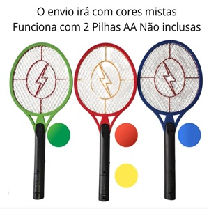 Raquetes Elétricas Mata Mosquito Usa 2 Pilhas Aa 1.5v