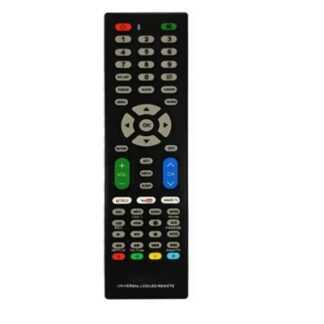 Controle Remoto Universal FBG 9002 com Botões Netflix e YouTube para TV Smart LED LCD