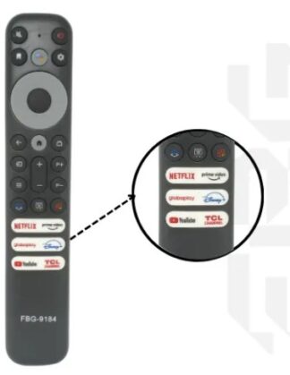 Controle Remoto Smart Compatível C/ Tcl Modelo Fbg-9184