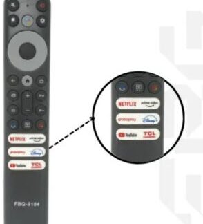 Controle Remoto Smart Compatível C/ Tcl Modelo Fbg-9184