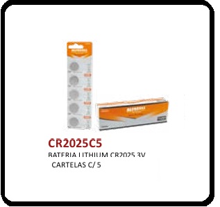 BATERIA ALFACELL LITHIUM 3V C/5 CARTELA